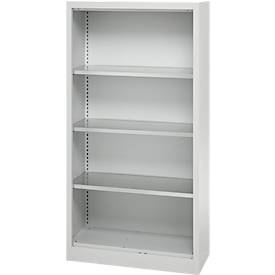 Schäfer Shop Select MS stellingkast, 4 OH, B 800 x D 400 x H 1584 mm, plaatstaal, lichtgrijs