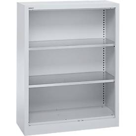 Schäfer Shop Select stellingkast MS, 3 OH, B 950 x D 400 x H 1215 mm, plaatstaal, aluminium wit