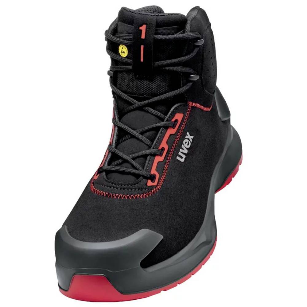 Uvex S3L PUR W11 6804242 Hoge veiligheidsschoenen S3L Schoenmaat (EU): 42 Zwart, Rood 1 paar