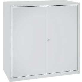Gereedschapskast, veiligheidsslot, 2 legborden & 1 lade, B 1000 x D 500 x H 1000 mm, plaatstaal, lichtgrijs/lichtgrijs