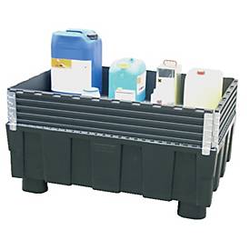 Cemo Opvangbakbevestiging voor  Euro-PE opvangbak 250/2, zwart, B 1200 x D 800 x H 205 mm