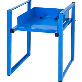 ADB vatenrek, voor vaten van 30 en 60 liter, H 580 x B 465 x D 640 mm, lichtblauw RAL 5012