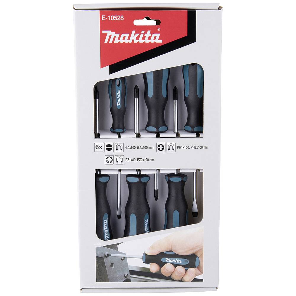 Makita Accessoires E-10528 Schroevendraaierset 6-delig - E-10528