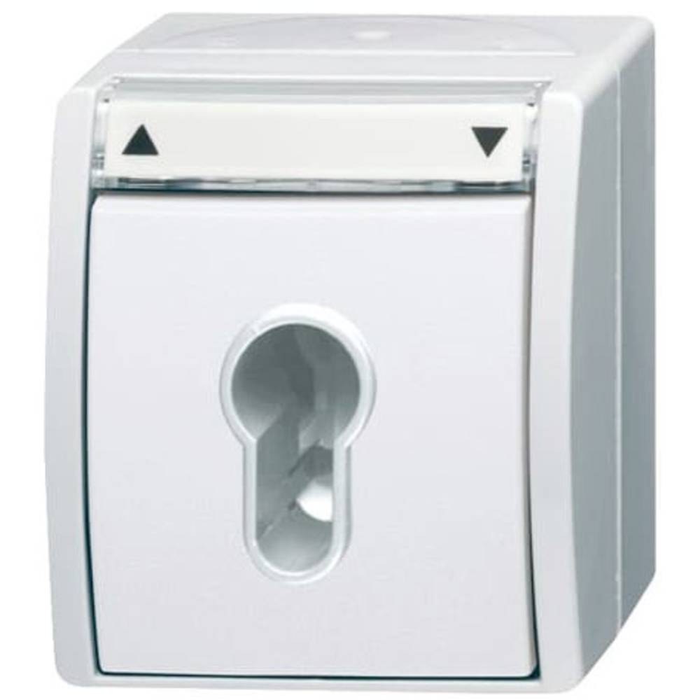 ABB 2CKA001101A0924 Schakelaar IP44 Wit, Zuiver wit (RAL 9010)