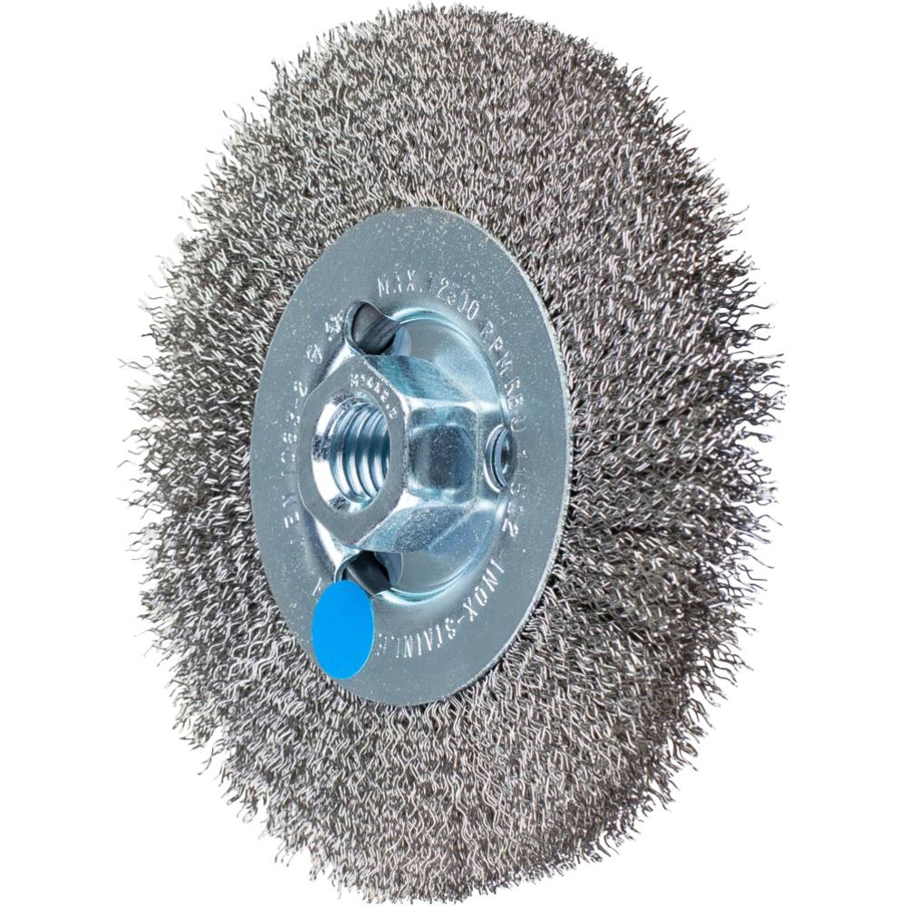 PFERD 43502202 Ronde borstel ongetordeerd RBU Ø 115 x 12 mm M14 Ø roestvrijstalen draad 0,30 voor haakse slijpers 1 stuk(s)