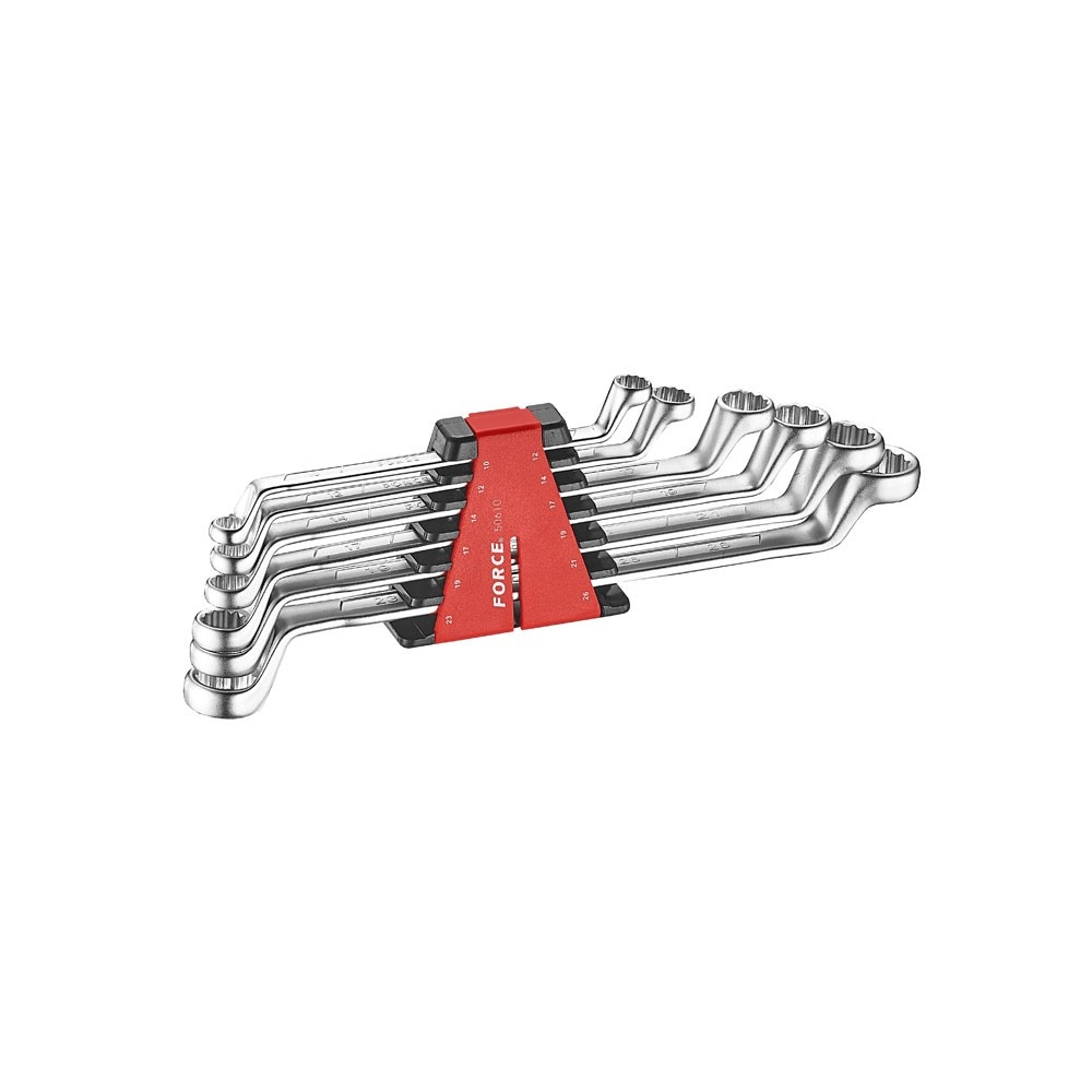 Force 75° Ringsleutelset SAE 6-delig