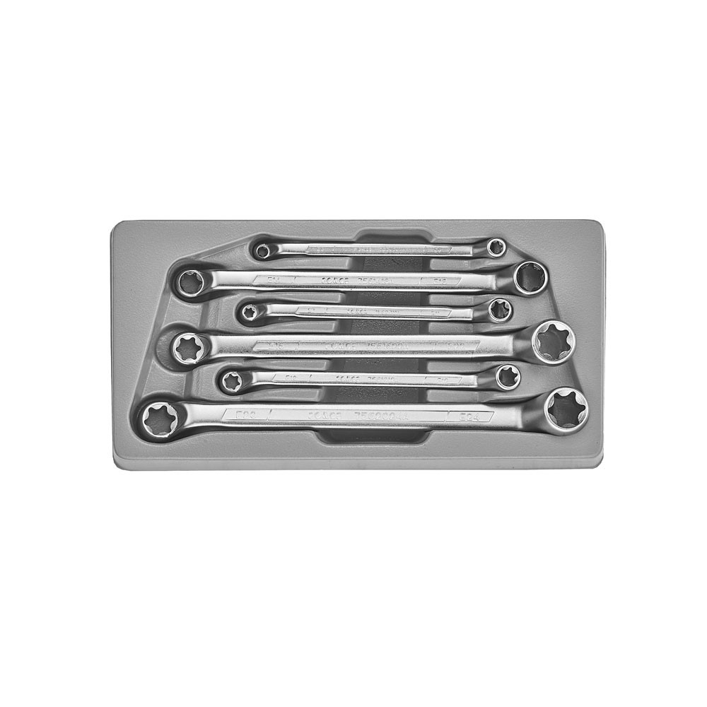 Force Torx 75° Ringsleutelset 6-delig