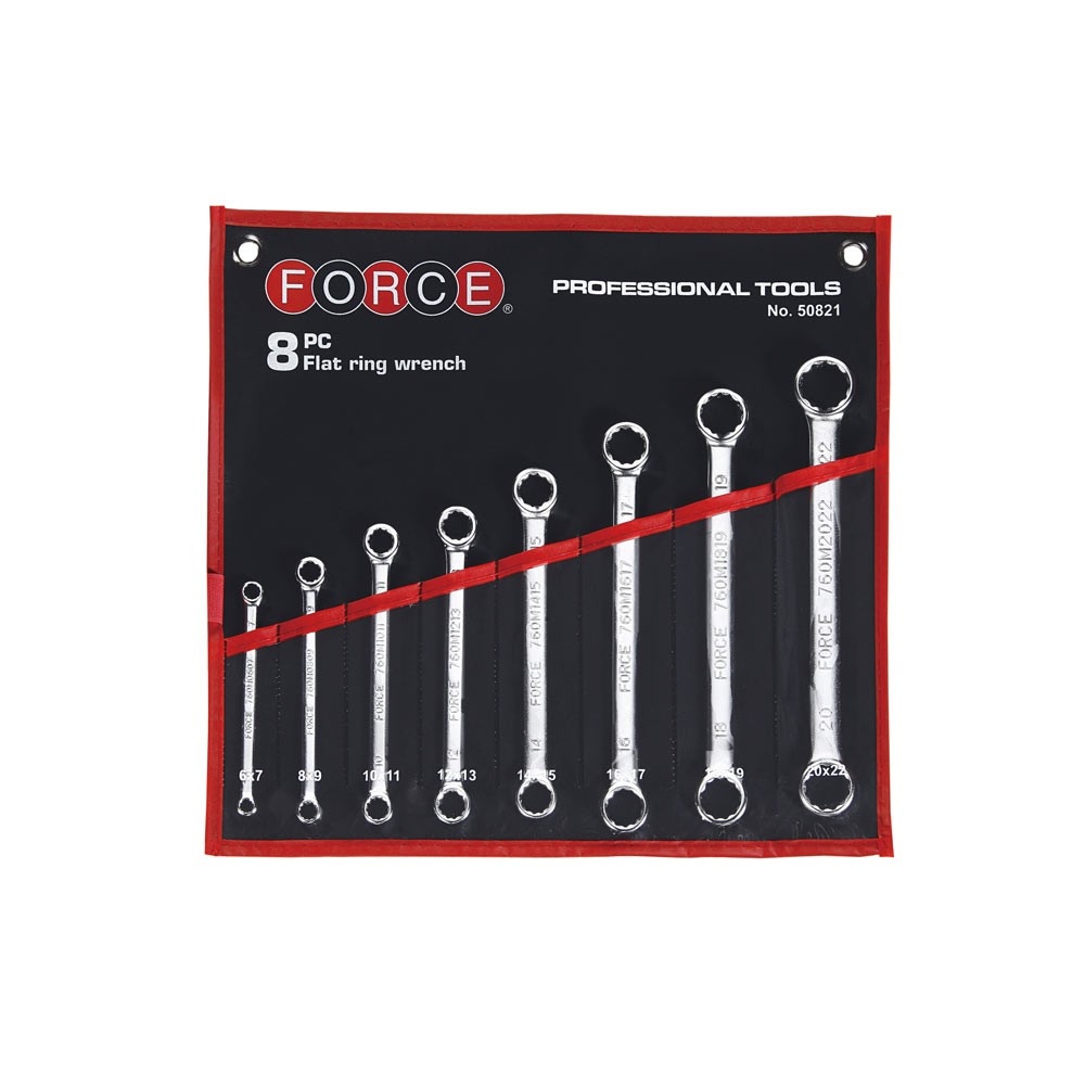 Force open Ringsleutelset met tas 8-delig