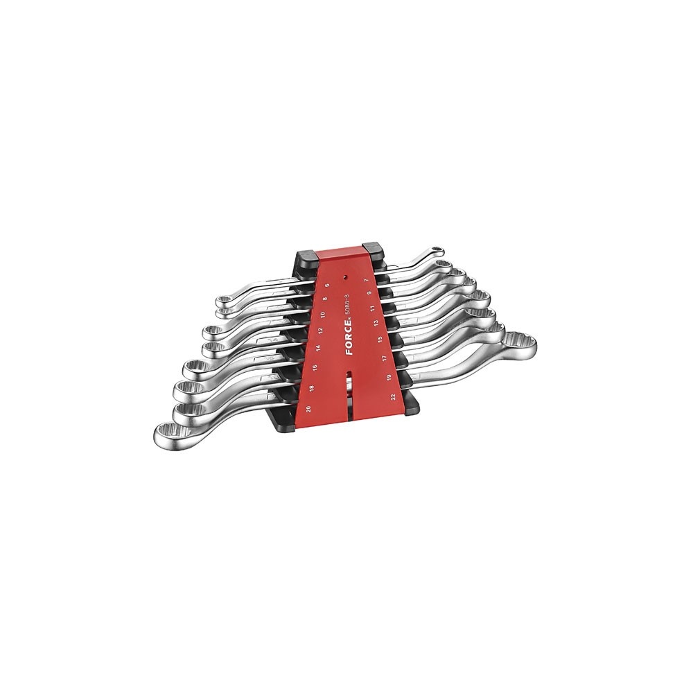 Force 45° Ringsleutelset 8-delig