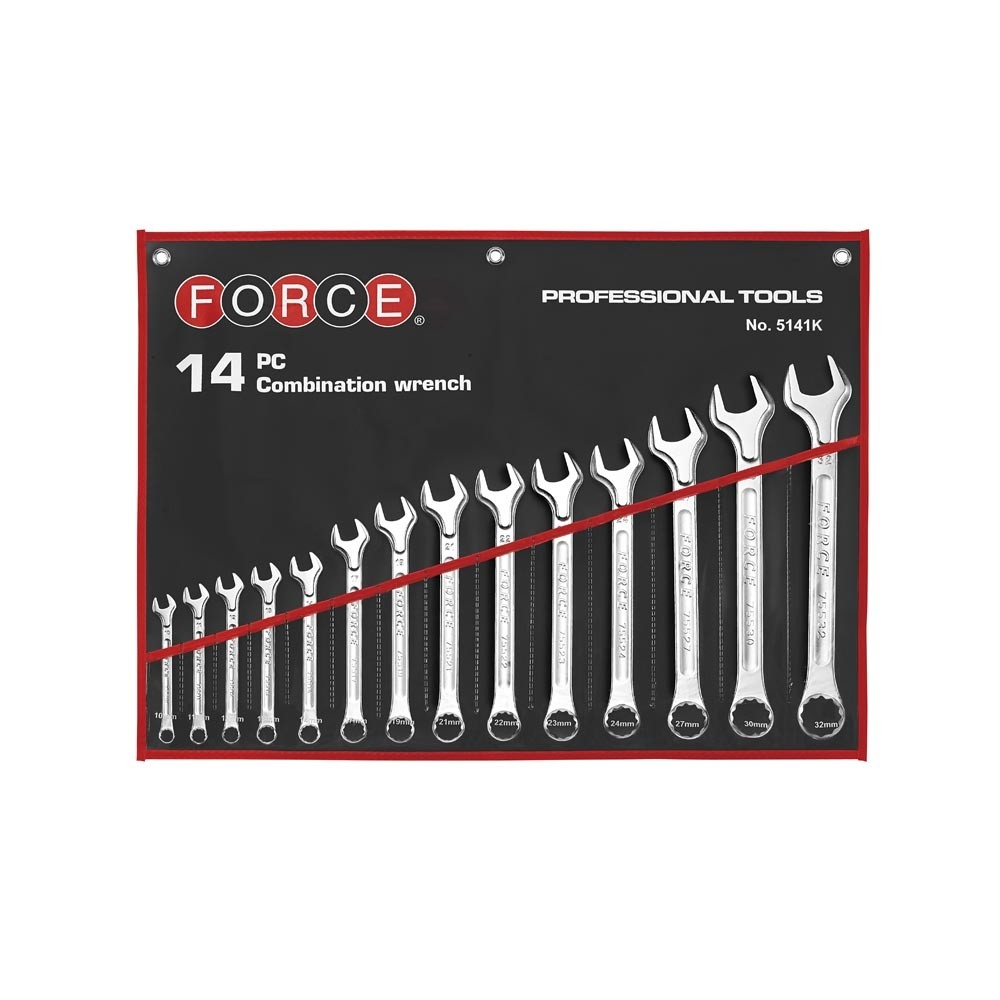 Force steekringsleutelset 14-delig