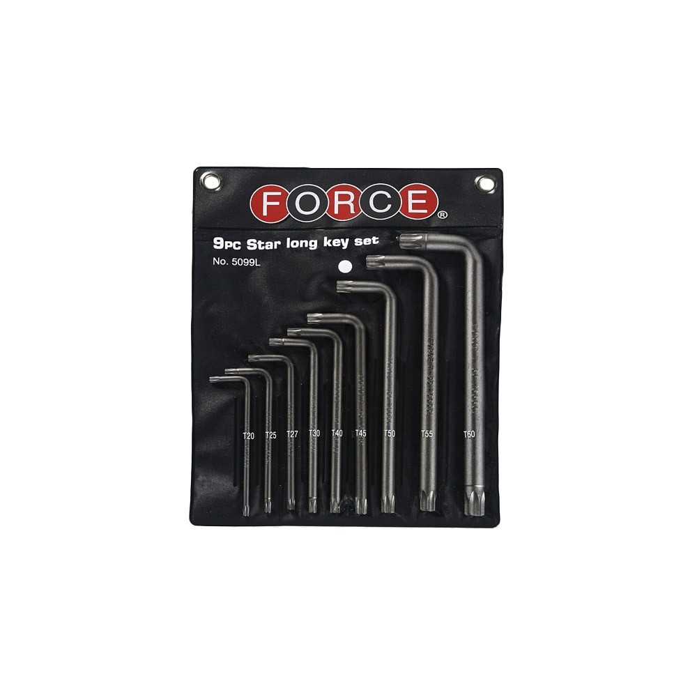 Force lange resistorx Sleutelset 9-delig