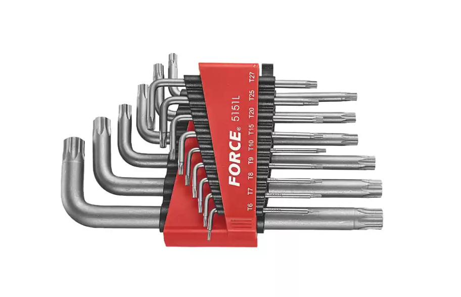 Force Stiftsleutelset Torx lang 15-delig