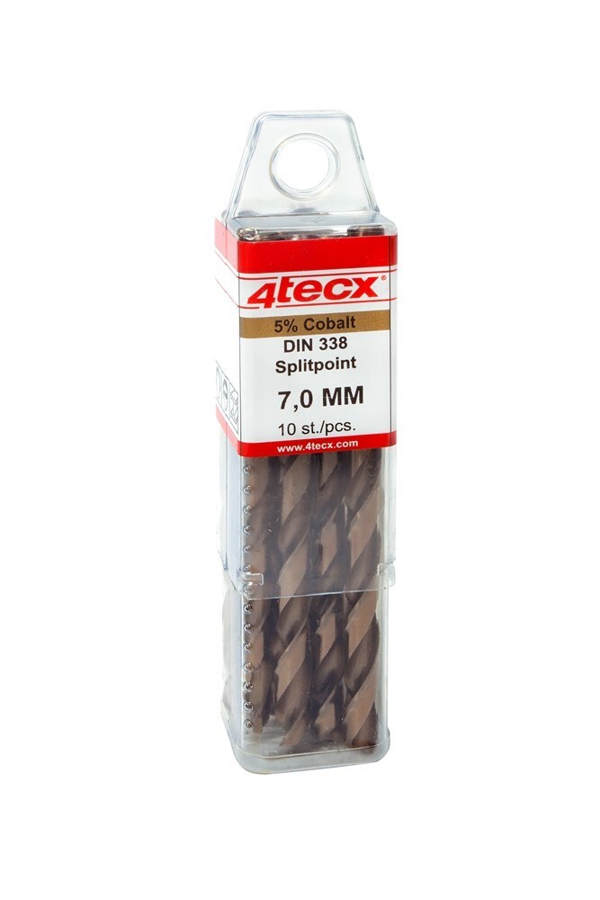 4tecx HSS-cobalt boren geslepen DIN 338 splitpoint 8,0mm