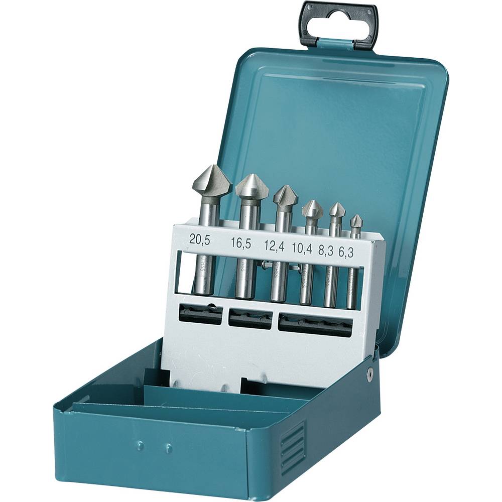 Makita D-42204 Verzinkboorset 6.3 mm, 8.3 mm, 10.4 mm, 12.4 mm, 16.5 mm, 20.5 mm 5 stuk(s)