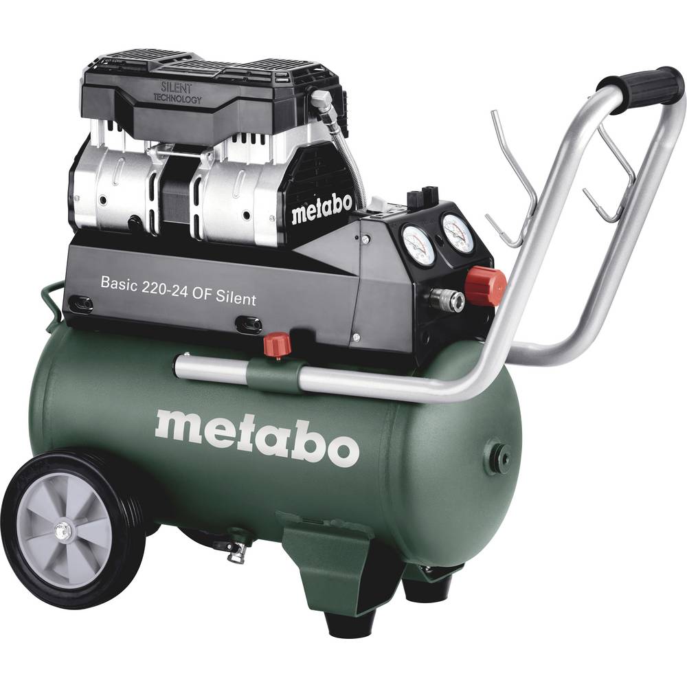 Metabo Basic 220-24 OF Silent Pneumatische compressor 24 l
