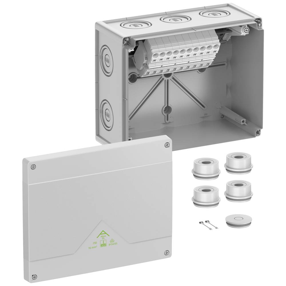 Spelsberg Abox SL-16² Aftakkast (l x b x h) 202 x 252 x 120 mm Grijs IP55, IP66 1 stuk(s)