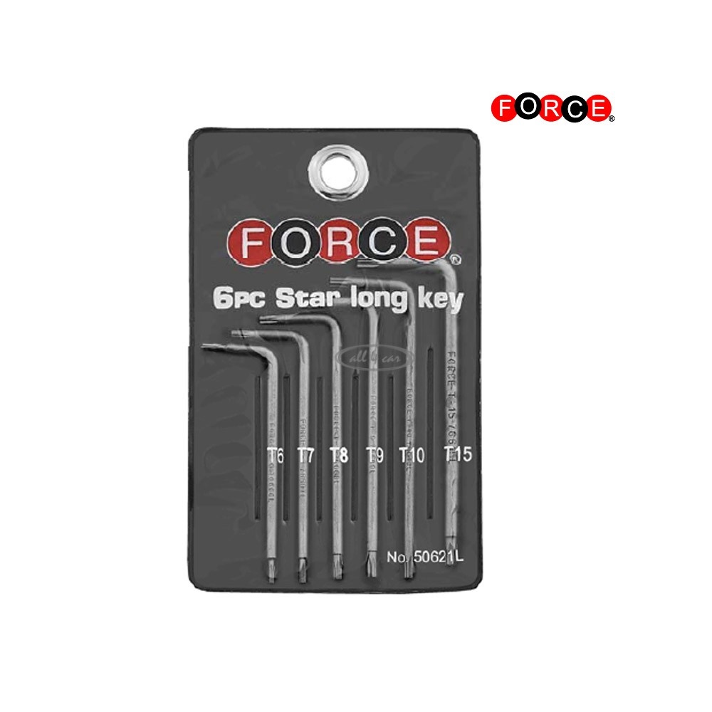 Force Torx stiftsleutelset lang 6-delig