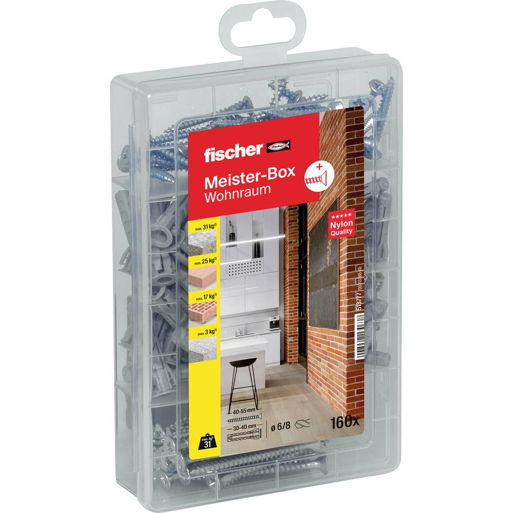 Fischer 513777 SX #####Dübel-Sortimentsbox 160 onderdelen