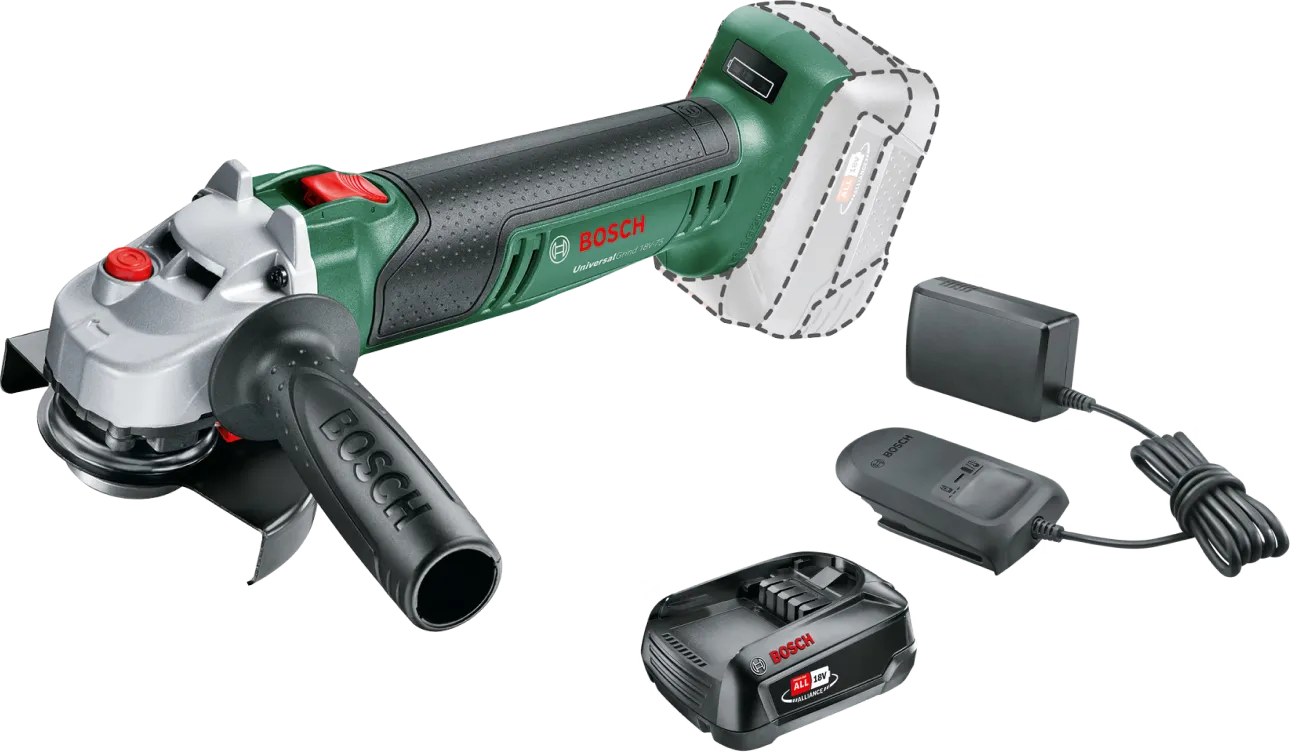 Bosch UniversalGrind 18V-75 +  Starterset 18V 2,5 Ah Accu