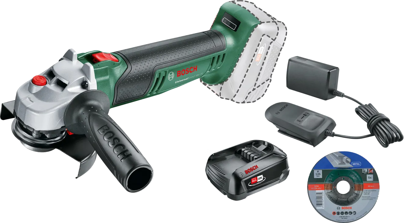 Bosch UniversalGrind 18V-75 2,5 Ah Accu Starterspakket