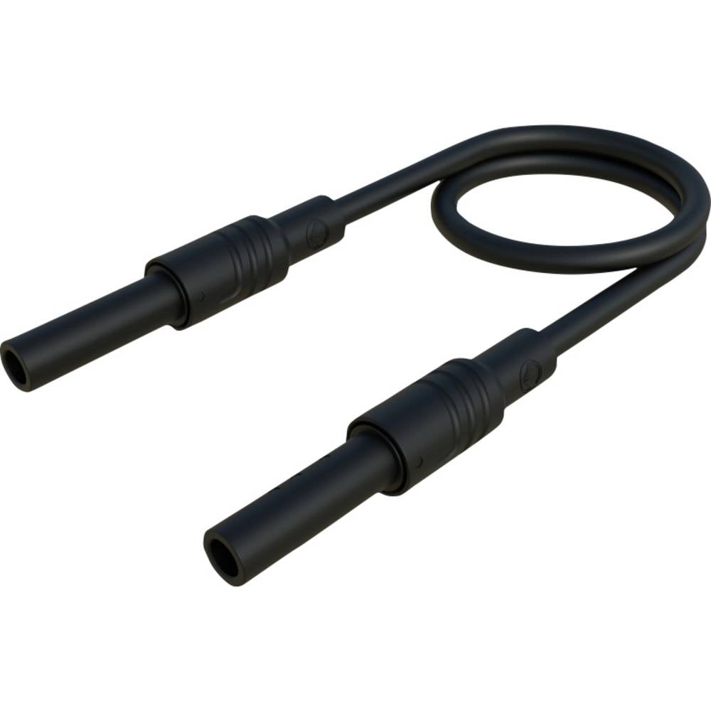 SKS Hirschmann MAL S BB 50/2,5 sw Meetsnoer Zwart 1 stuk(s)