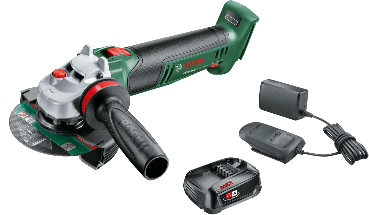 Bosch AdvancedGrind 18V-80 +  Starterset 18V 2,5 Ah Accu