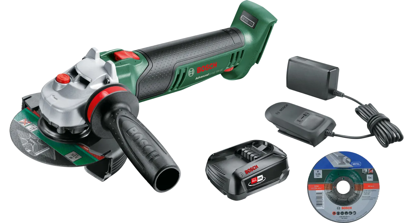 Bosch AdvancedGrind 18V-80 2,5 Ah Accu Starterspakket