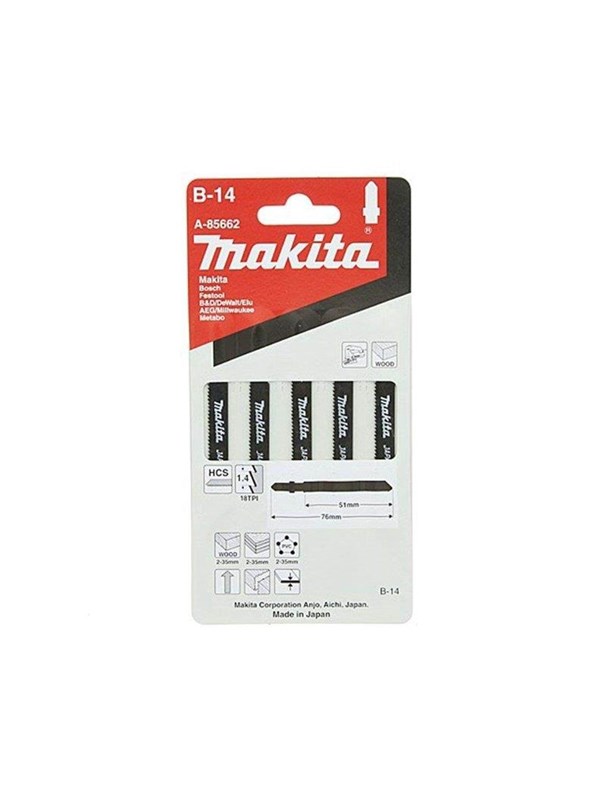 Makita Puzzelzaagbladen B-14 5 stuks