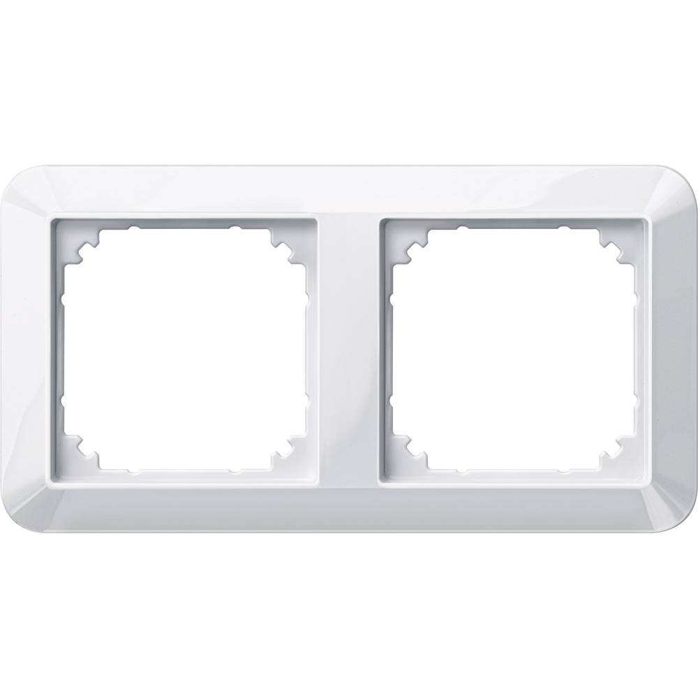 Merten 389219 Afdekking Frame 2-voudig 1-M, System M Polar-wit (glanzend) 1 stuk(s)