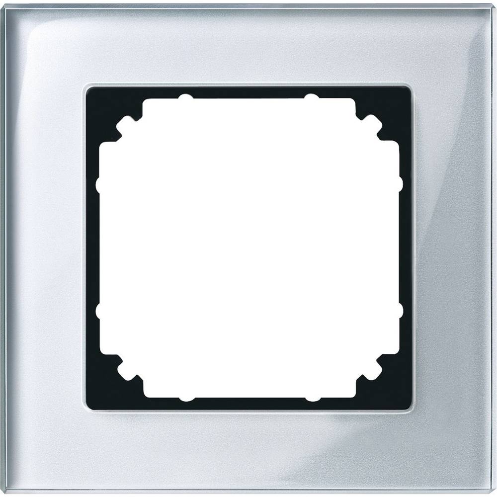 Merten 489160 Afdekking Frame 1-voudig M-Plan, System M Zilver 1 stuk(s)
