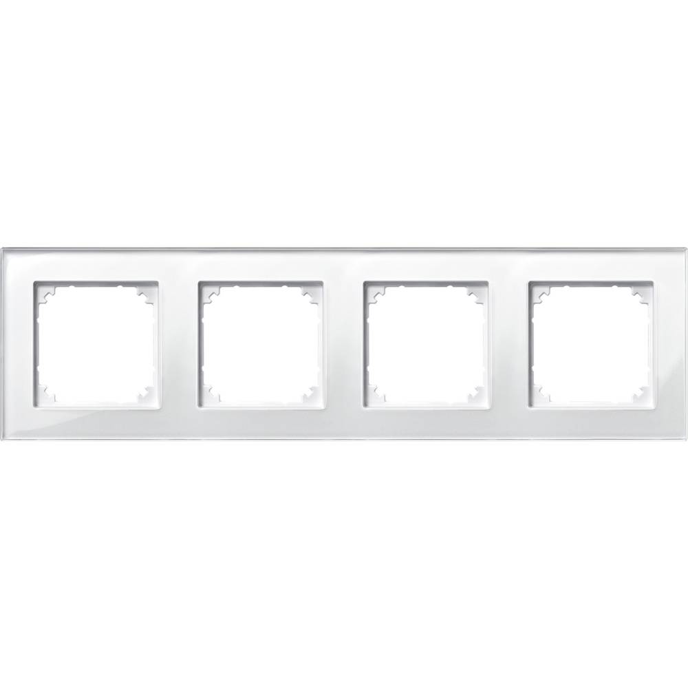 Merten 489419 Afdekking Frame 4-voudig System M, M-Plan Wit 1 stuk(s)
