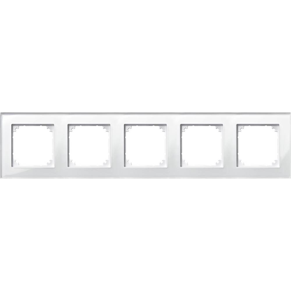 Merten 489519 Afdekking Frame 5-voudig System M, M-Plan Wit 1 stuk(s)