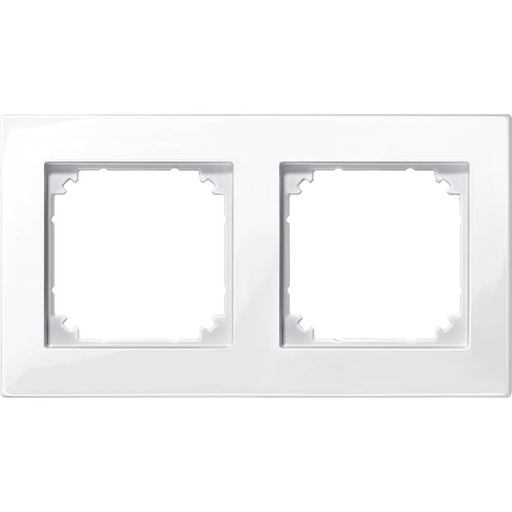 Merten 515219 Afdekking Frame 2-voudig M-Plan Polar-wit (glanzend) 1 stuk(s)