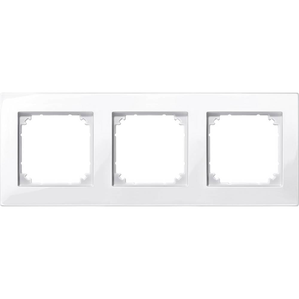 Merten 515319 Afdekking Frame 3-voudig M-Plan Polar-wit (glanzend) 1 stuk(s)