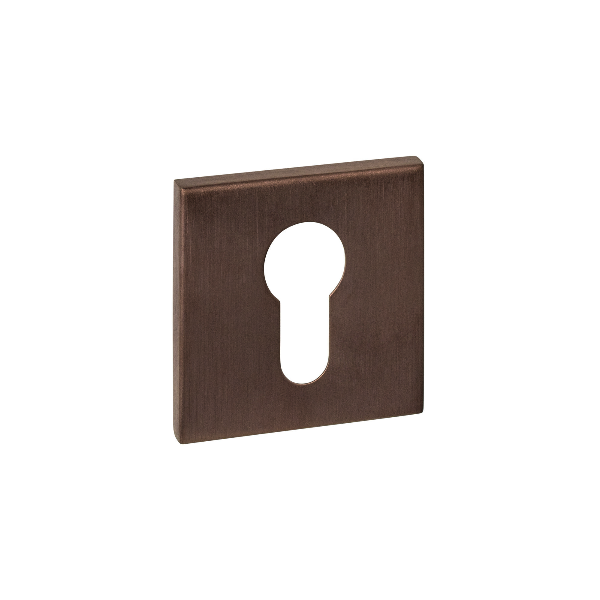 Intersteel cilinderrozetten vierkant verdekt 53x53x6mm - PVD brons