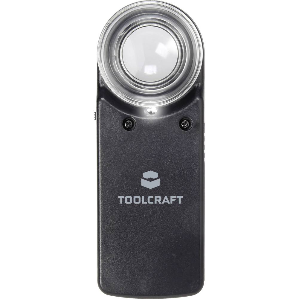 TOOLCRAFT 1303080 Vergrootglas Met LED-verlichting Vergrotingsfactor: 15 x Lensgrootte: (Ø) 20 mm