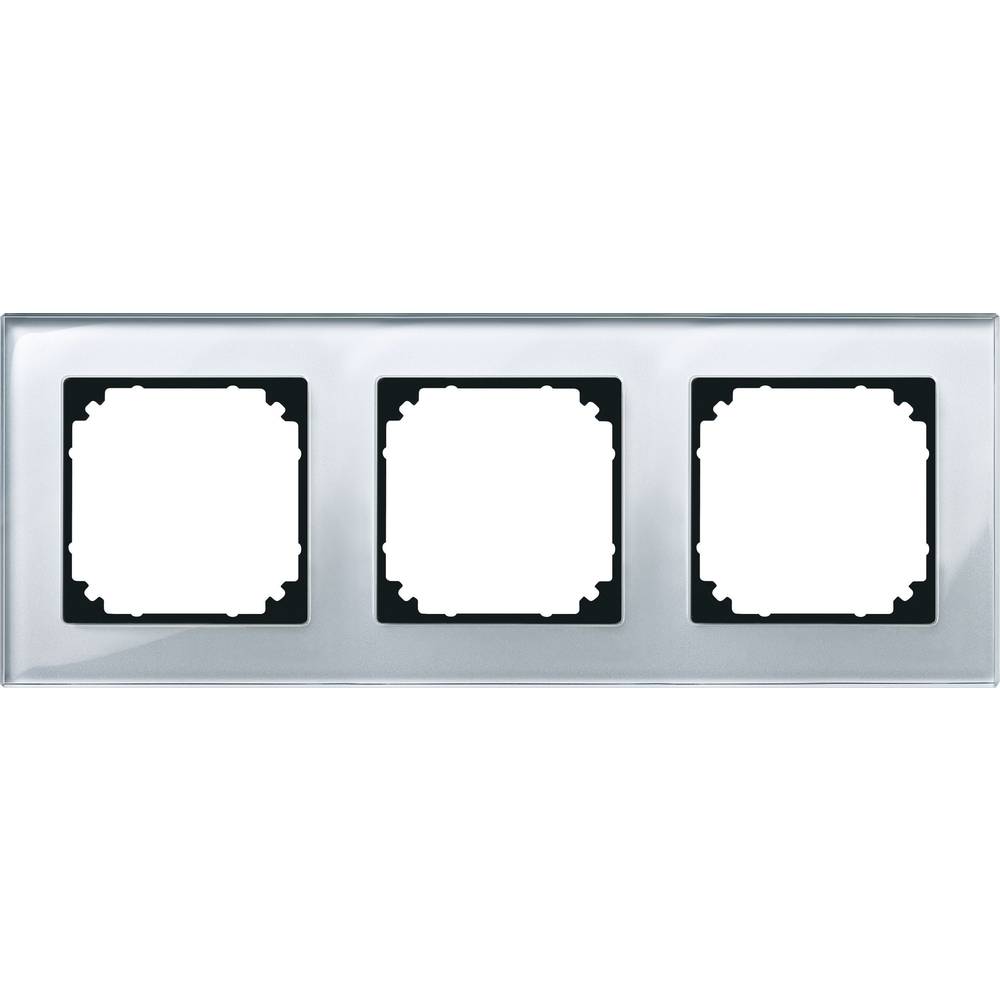 Merten 489360 Afdekking Frame 3-voudig M-Plan, System M Zilver 1 stuk(s)