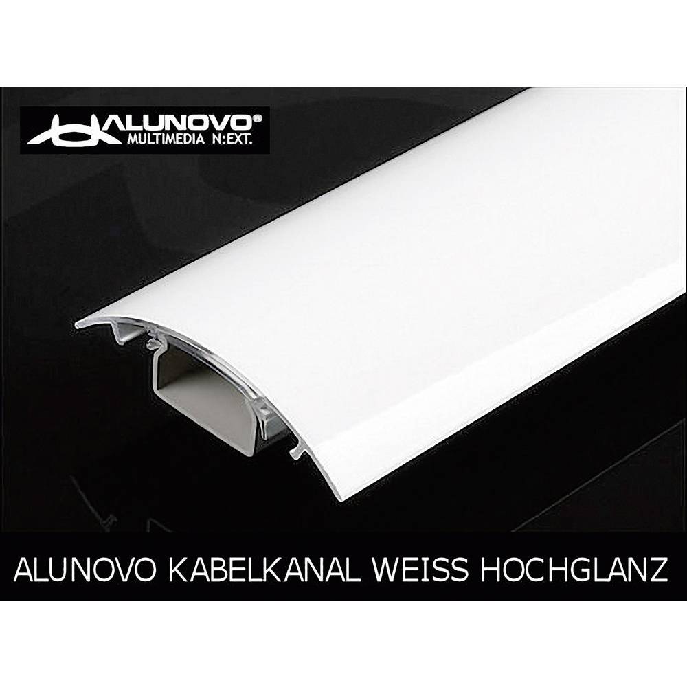 Alunovo HW90-050 Kabelgoot (l x b x h) 500 x 80 x 20 mm Wit (glanzend) 1 stuk(s)