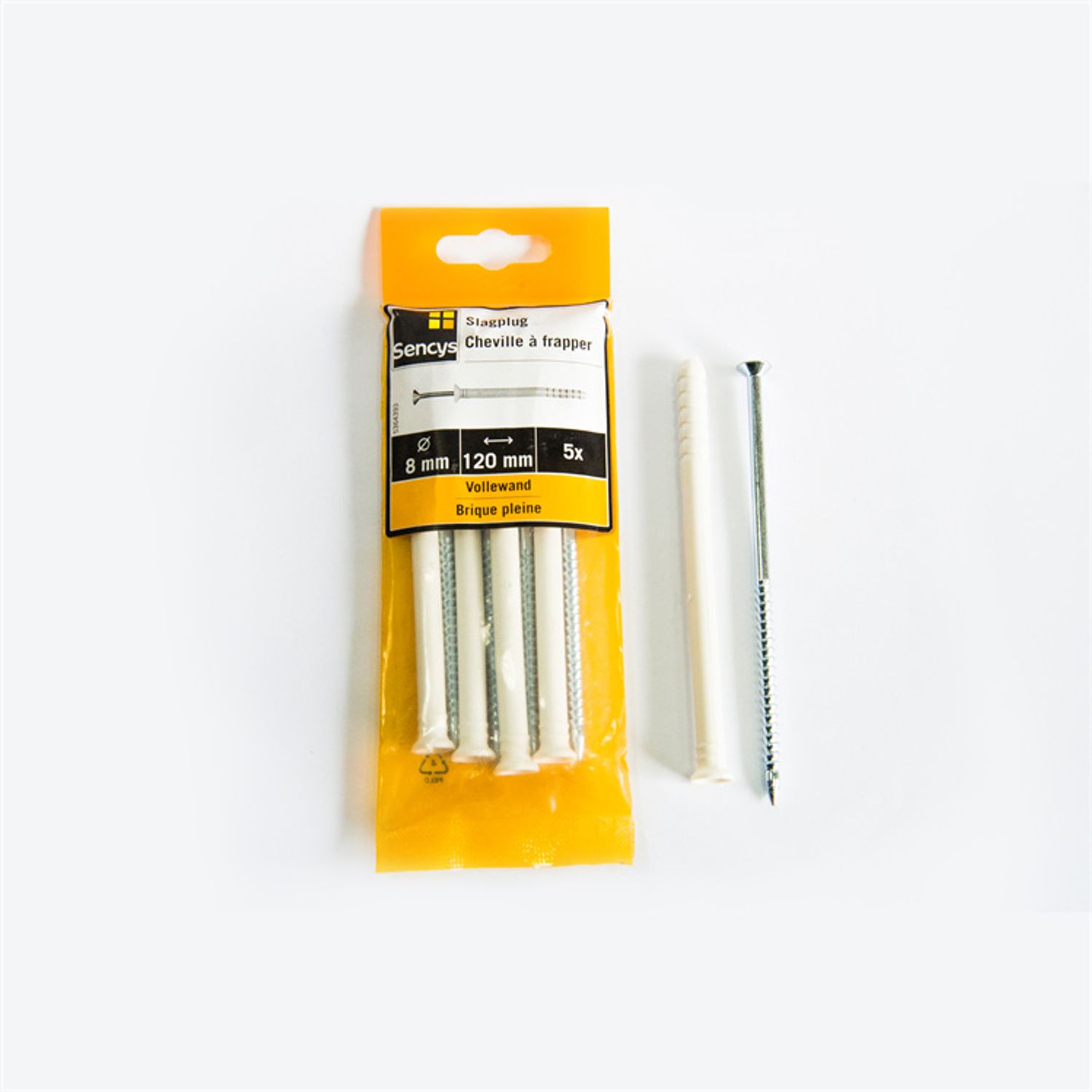Sencys Slagpluggen 120x8mm 5st