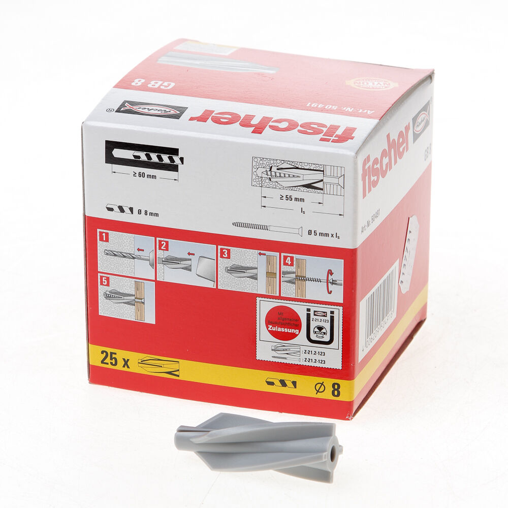 Fischer Gasbetonplug gb 8