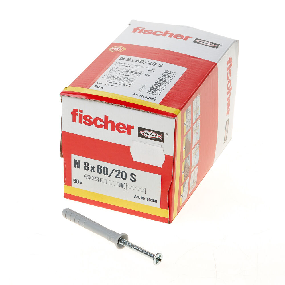 Fischer Nagelplug n8x60/20s