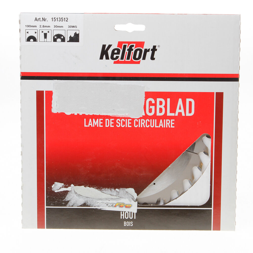 Kelfort Cirkelzaagblad hm 190x30 30t