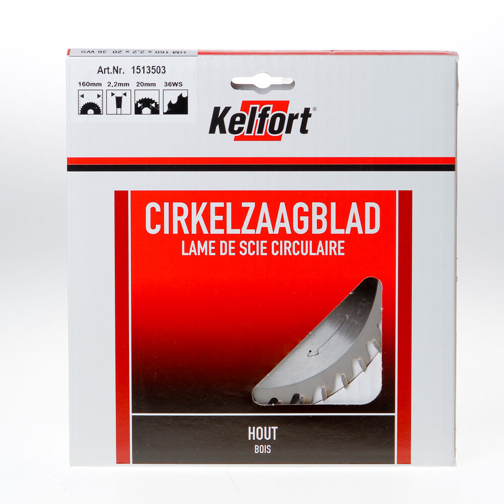 Kelfort Cirkelzaagblad hm 160x20 36t
