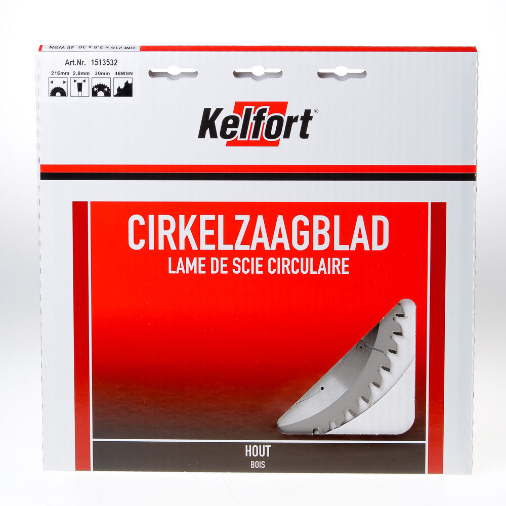 Kelfort Cirkelzaagblad hm 216x30 48t