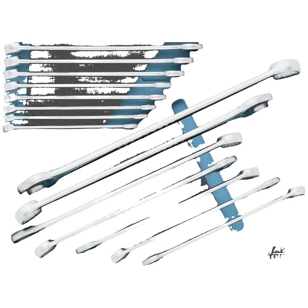 Hazet 163-536/15 163-536/15 Ring-steeksleutelset Sleutelbreedte (metrisch) 10 - 30 mm