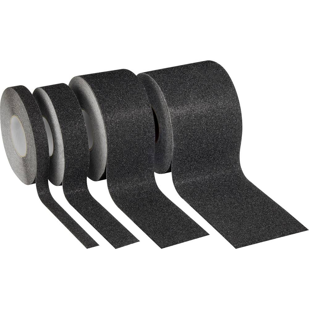 Rocol RS43532 Antisliptape zwart (l x b) 18.25 m x 100 mm Zwart