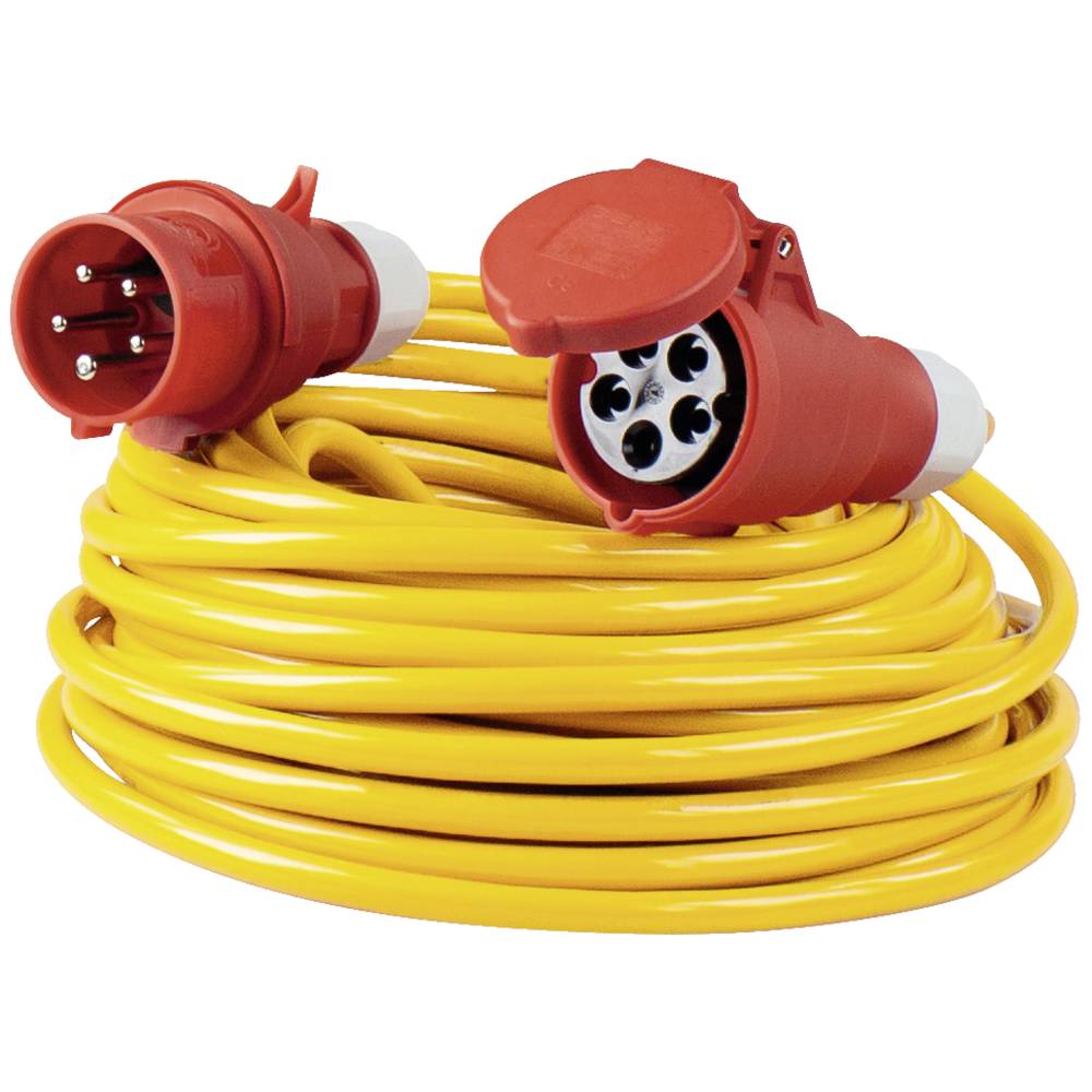 AS Schwabe 60771 Stroom Verlengkabel 32 A Geel 25 m AT-N07V3V3-F 5G 6 mm²