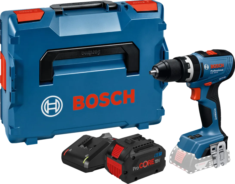 Bosch Professional GSB 18V-65 8,0 Ah ProCORE Accu Starterspakket