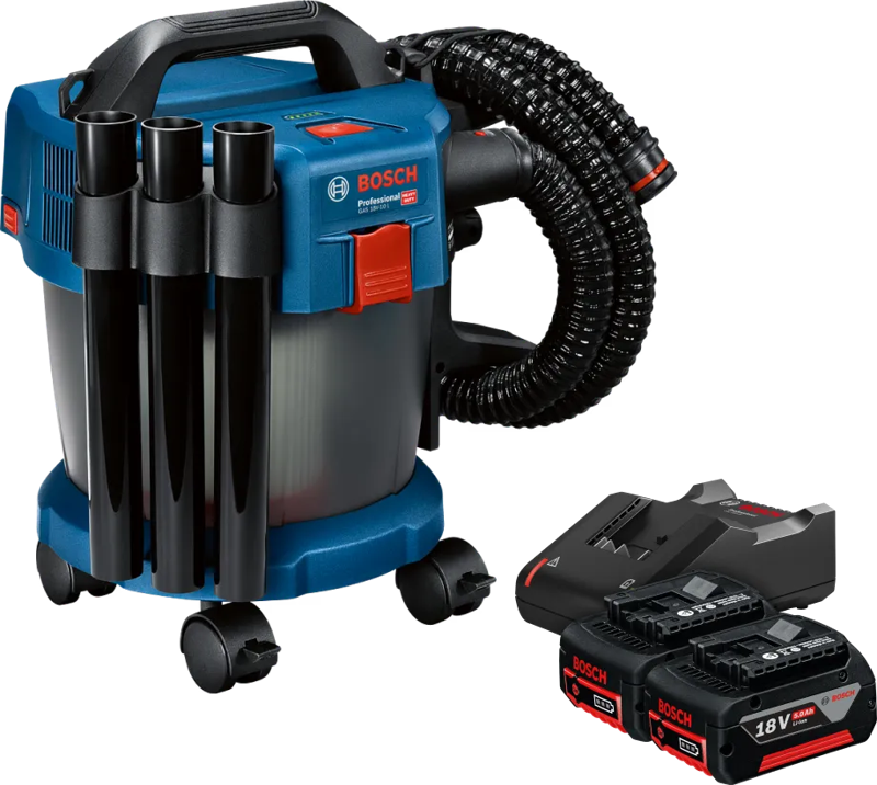 Bosch Professional GAS 18V-10 L 5,0 Ah GBA Accu (2x) Starterspakket
