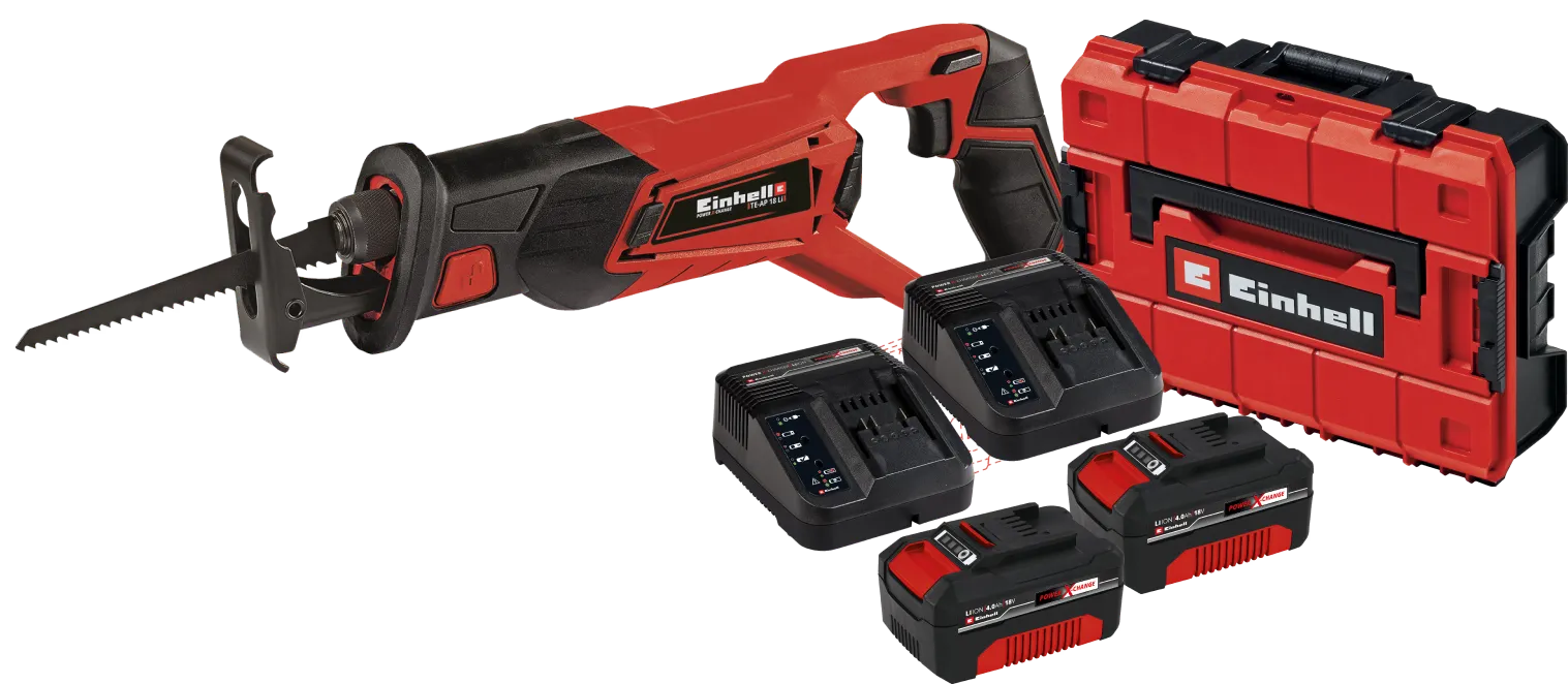 Einhell TE-AP 18/22 Li Solo 4,0 Ah Accu (2x) E-Case S-F Starterspakket
